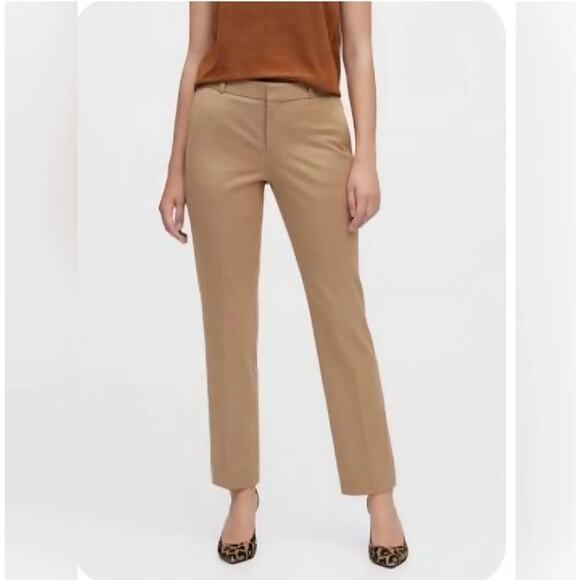 Banana Republic Ryan Slim Straight-Fit Washable Pants Camel/Tan Women's 6 - Picture 2 of 8